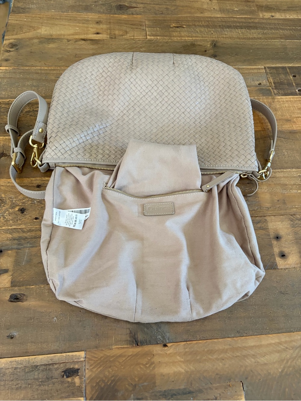 Quince Sloane handwoven shoulder bag - Picture 12 of 13